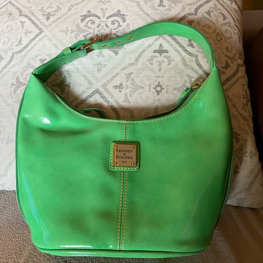 Dooney & Bourke Green Apple patent Leather Women's Bag Pre Owned